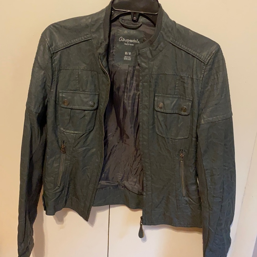 Aeropostale faux leather jacket